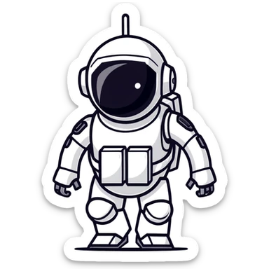 Stealth robot with cloaking panels and low profile sticker