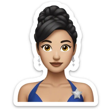Miss universe with asian skin sticker