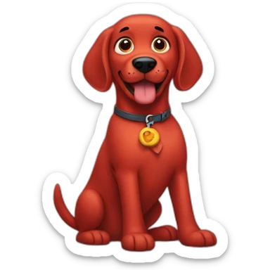 Clifford red dog sticker