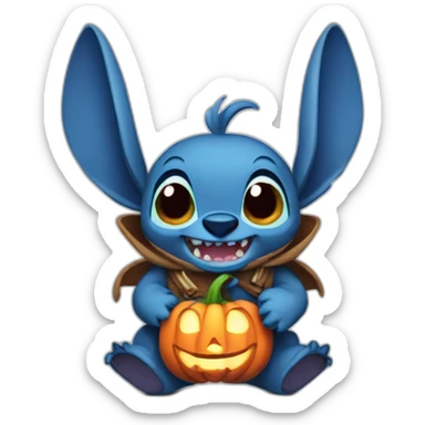stitch halloween 🎃 sticker