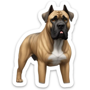 Presa canario brindle black gry mastiff  sticker