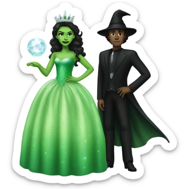 Elphaba and Glinda  sticker