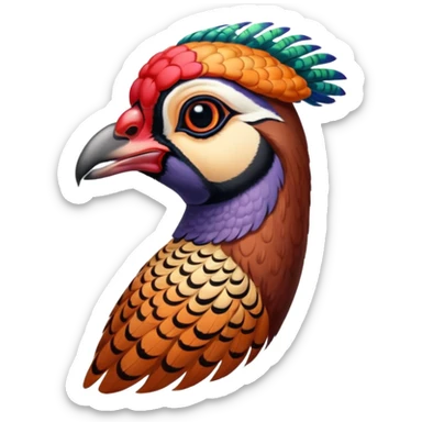 ring-neck pheasant sticker
