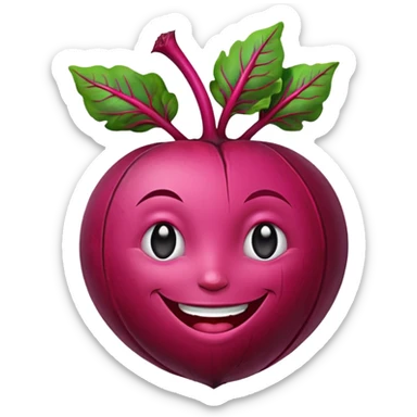 beetroot smiling sticker