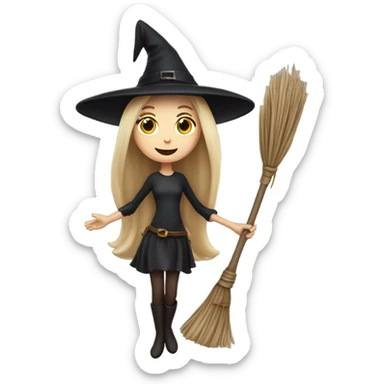 Witch floating down the street like just hovering straight on but white girl sticker