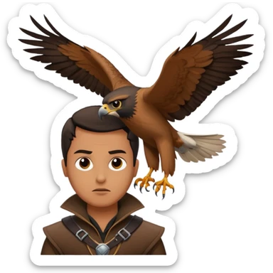 the falcon cannot hear the falconer sticker