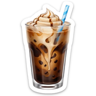 Iced coffee sticker