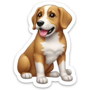 weihnachten hund sticker