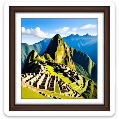 machu pichu, no frame sticker