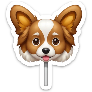 Lollipop and papion sticker