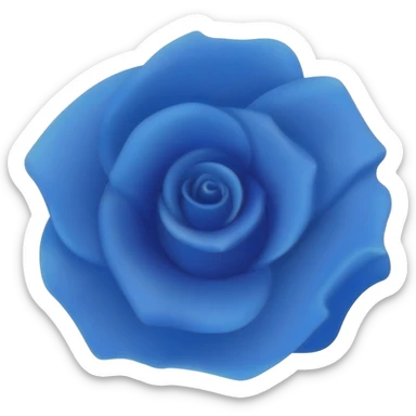 Blue rose sticker