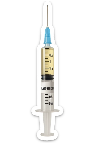 fiala medica di testosterone  sticker