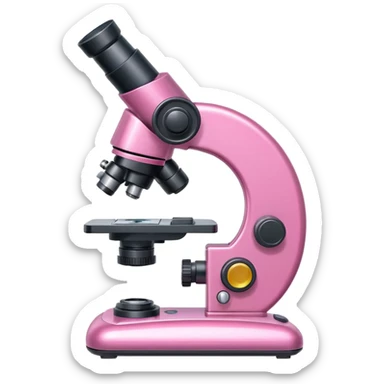 pink microscope sticker