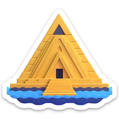 golden Anunnaki underwater base sticker
