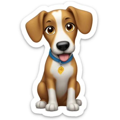 A dog saying kindness matters sticker