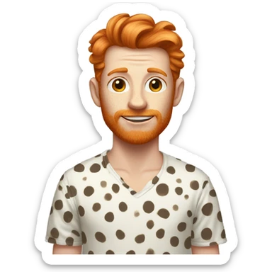 Spotty ginger animal human hybrid  sticker