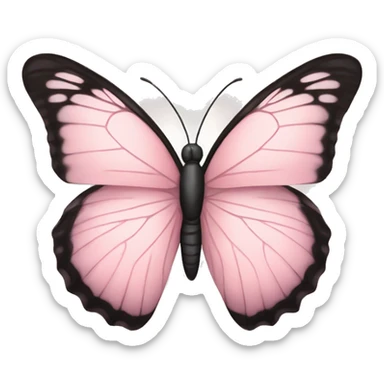 Soft Light pink butterfly sticker