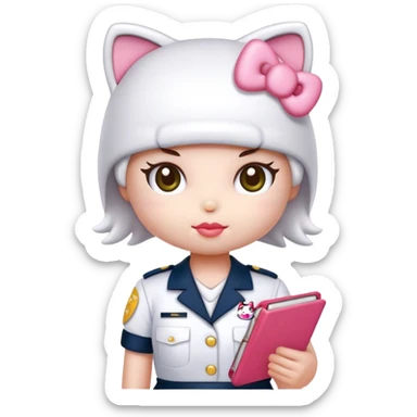 hellokitty工作 sticker