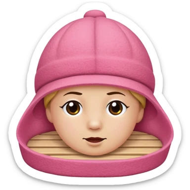 Only Sauna-hat pink sticker