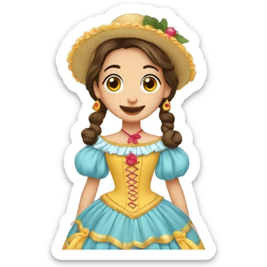 Fallera valenciana sticker