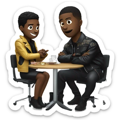 left table tire eating sigma.exe while jah pulls off in a dior dior jacket sticker