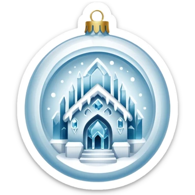 ice hotel ornament sticker