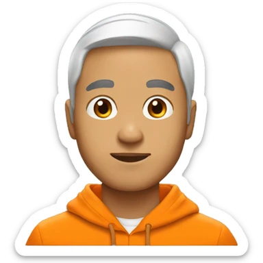 Asian man with university of Tennessee orange hoodie sticker