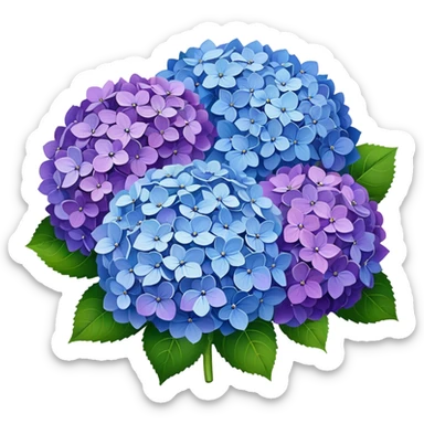 hydrangea bouquet sticker