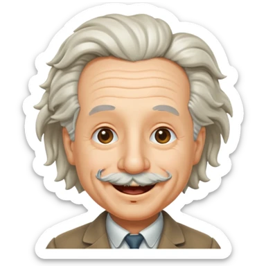 Einstein guiñando un ojo sticker