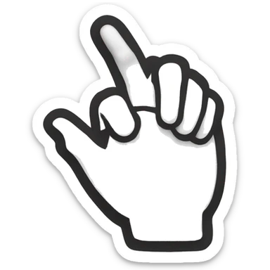 This close hand sign sticker