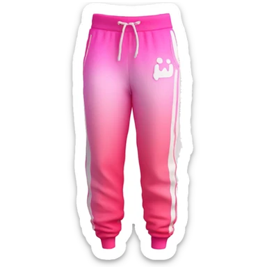 Pink ombre juicy tracksuit pants  sticker