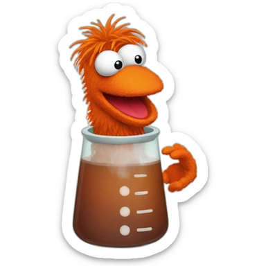 beaker muppet show sticker