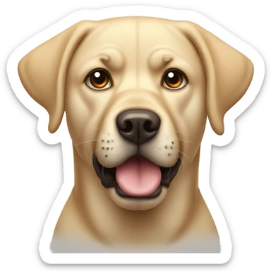 angry Labrador sticker