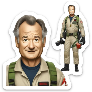 Bill Murray ghostbuster sticker