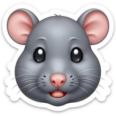 rat with tears on cheek very sad crying sticker