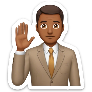 blunt dad with office out fit sticker