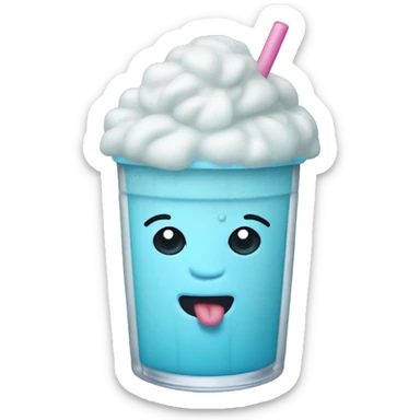 pastel blue slushie sticker