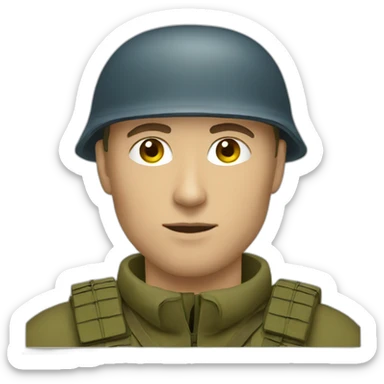 Ukrainian soldier  sticker