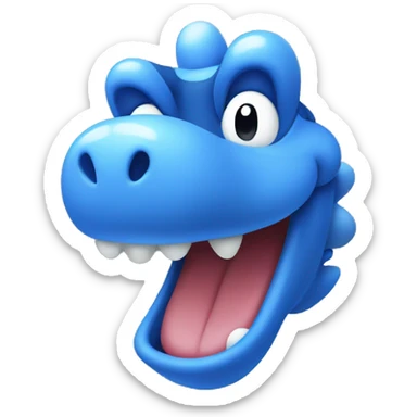 Blue Yoshi sticker