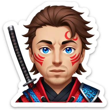 Daring Samurai sticker