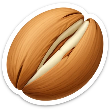 Almond emoji correctly  sticker