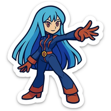 Kula Diamond from King of Fighters sticker