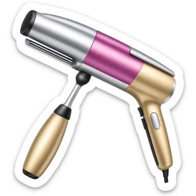 hair styling tool sticker