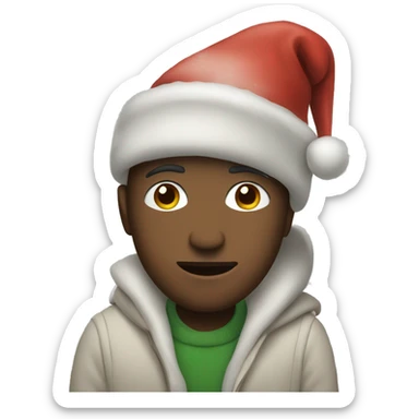 Chill guy with christmas theme  sticker
