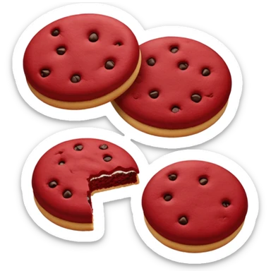 red velvet cookie sticker