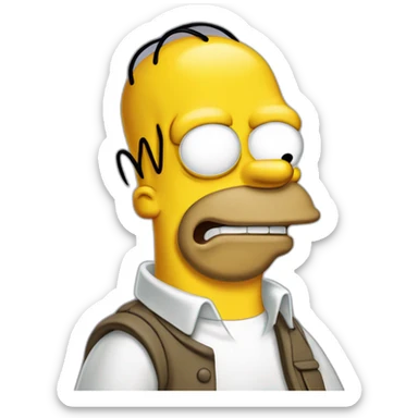 homer-simpson-from-simpsons-exasperated-doh sticker