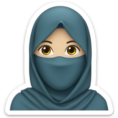 blue-niqab sticker