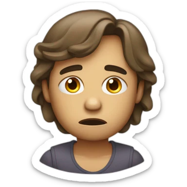 desperate and discouraged emoji sticker