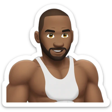 Francis Nganou qui met Ko Tyson Fury sticker