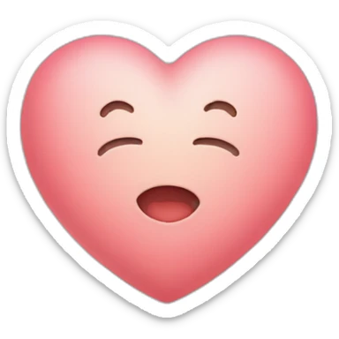 Heart with moon sticker